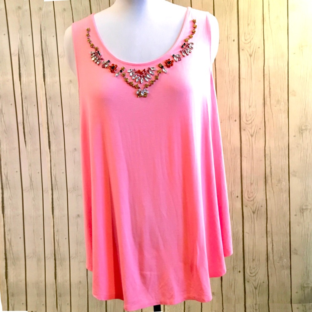 Lane Bryant Beaded Silky Tank | NWOT | 22 | $18